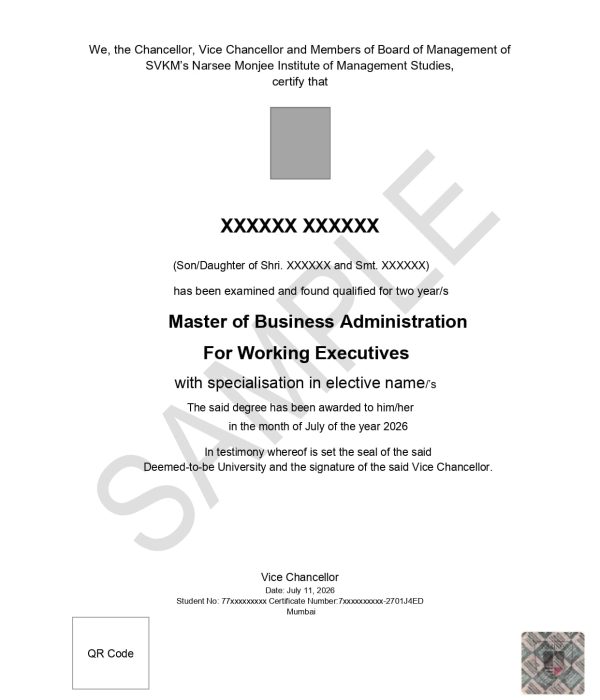 NMIMS Executive MBA